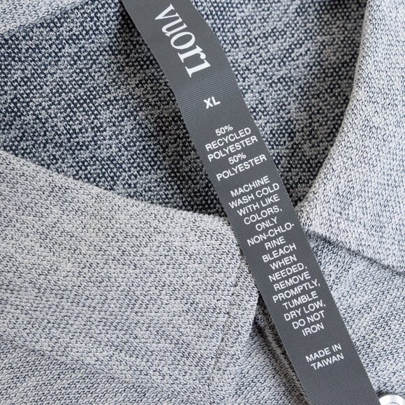 Vuori Ace Polo Light Gray XL GOlf Performance Lightweight Travel Casual - Picture 6 of 16